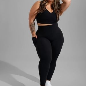 Rosa Pocket Legging- Onyx Black